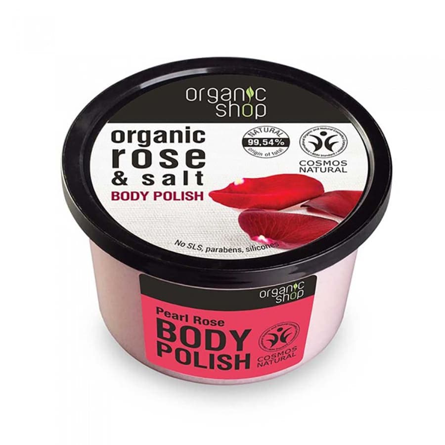 Organic Shop Pearl Rose Body Polish  Scrub 250 ml