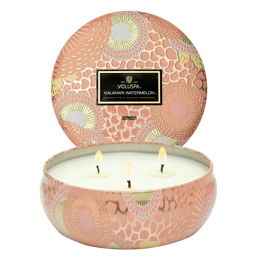 Voluspa Watermelon 3 Wick Tin Candle  Lumanari 340 g
