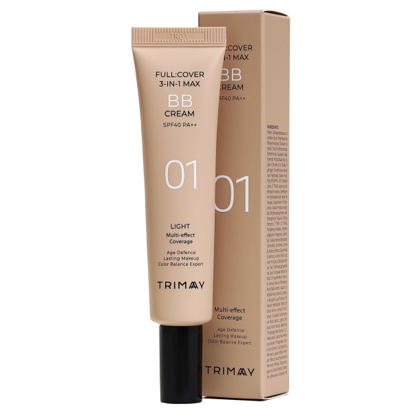 Trimay BB Cream SPF40 PA++ , 3-in-1 Max Full Cover Light Bb Cream 30 ml