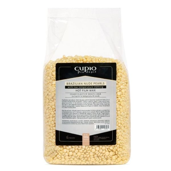 Cupio Brazilian Nude Pearls Hot Film Wax  Ceara Depilatoare 1000 g