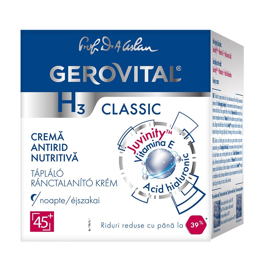 Gerovital Nourishing Anti Wrinkle Night Cream  Crema Fata 50 ml