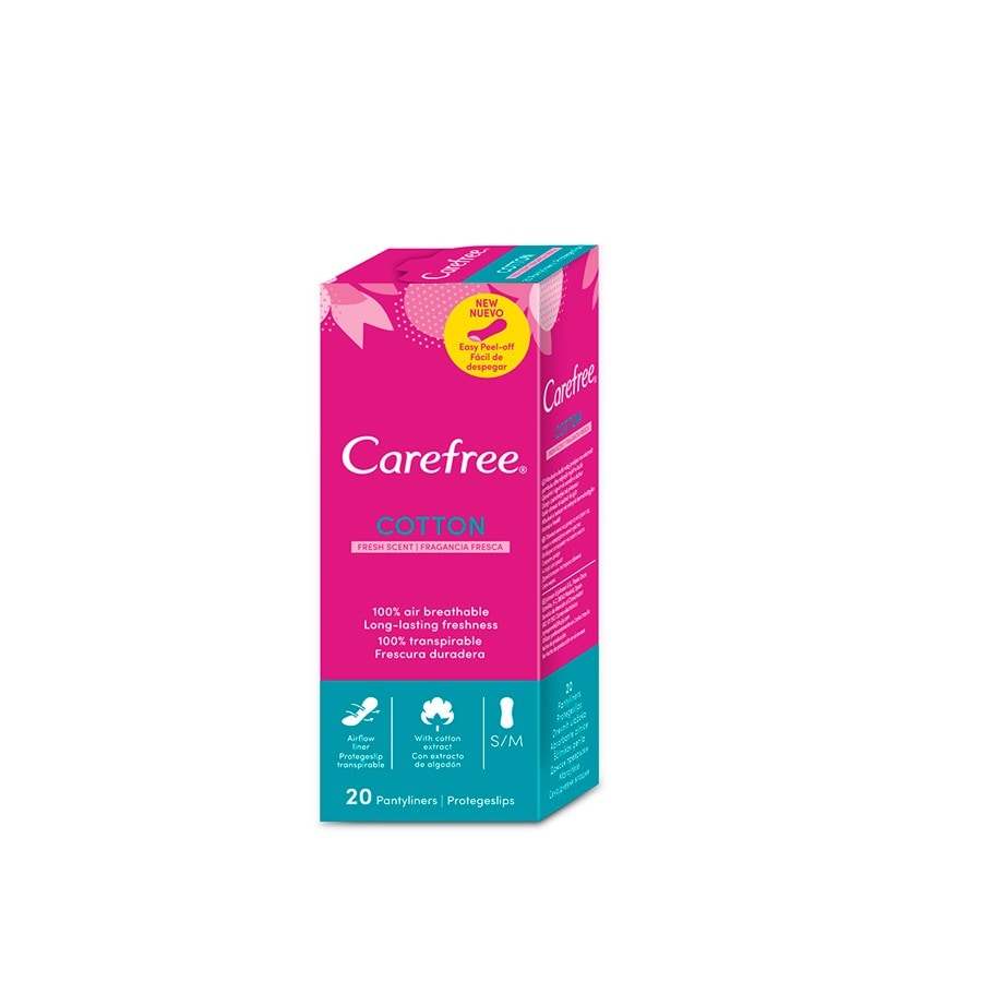 Carefree Set 20 Panty Liners Normal Cotton Fresh  Absorbante 1 Bucată