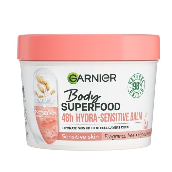 Garnier Body Superfood Lapte De Ovaz & Fractii Probiotice  Crema Corp 380 ml