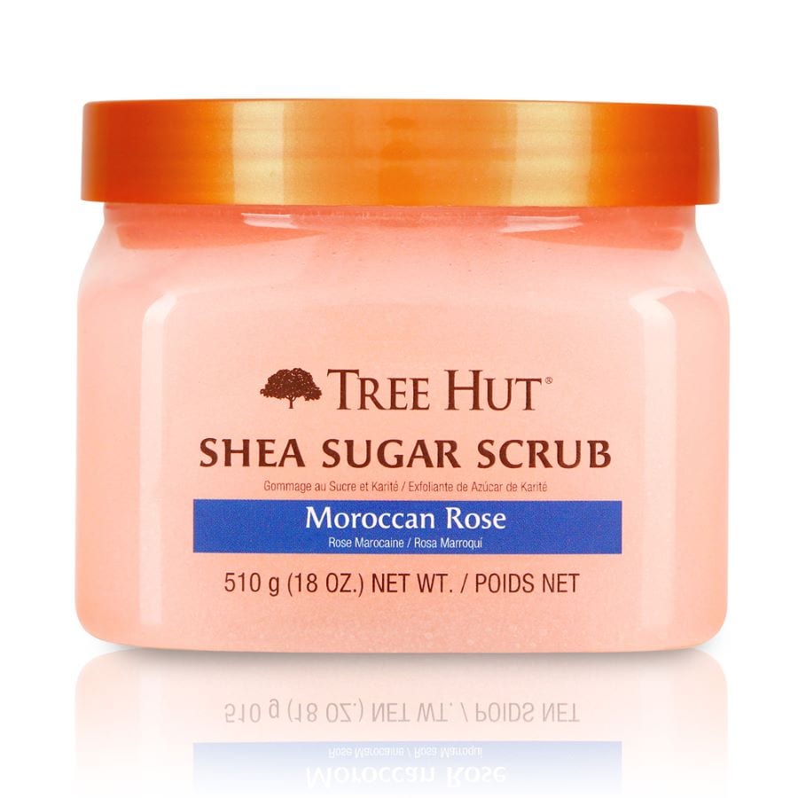 Tree Hut Shea Sugar Scrub Moroccan Rose  Exfoliant Corp 510 g