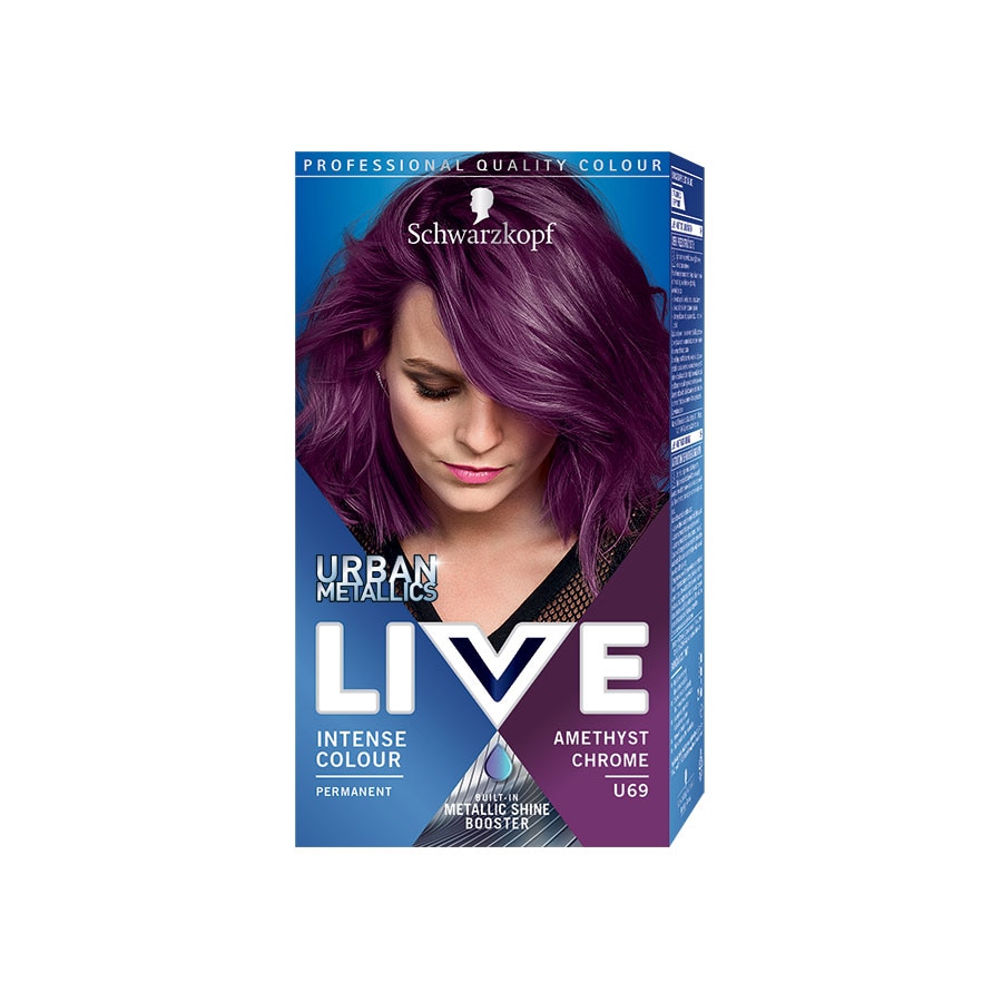 Schwarzkopf Vopsea De Par Live Intense Color Urban Metallics UBlue Mercury Vopsea 142 ml