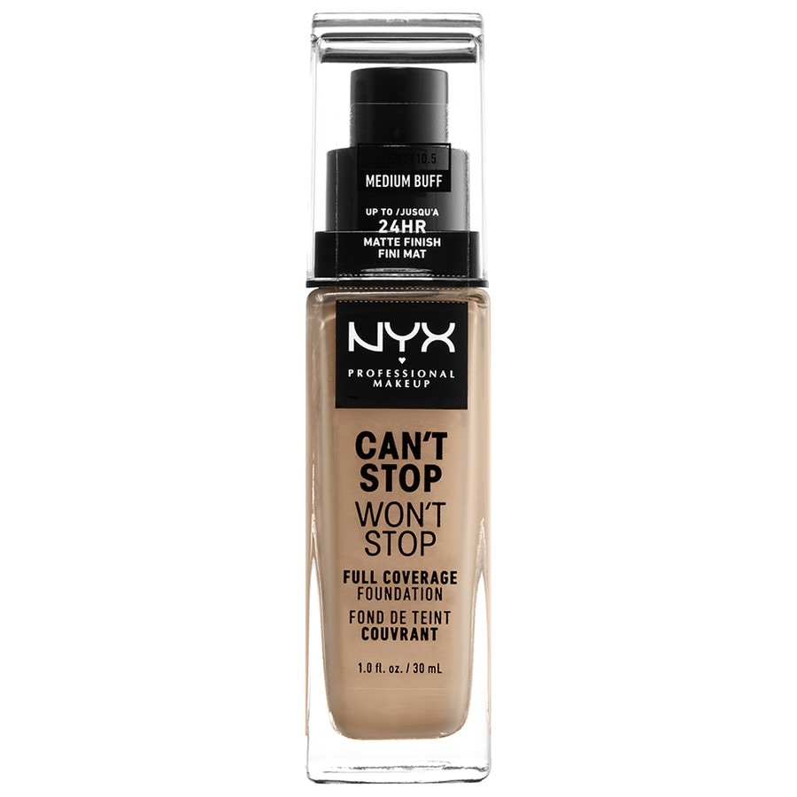 NYX Professional Makeup Cant Stop Wont Stop 24h Foundation .Medium Buff Fond Ten 30 ml