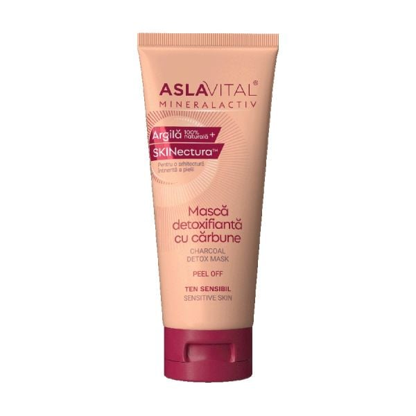 Aslavital Masca Detoxifianta Cu Carbune  Masca 100 ml