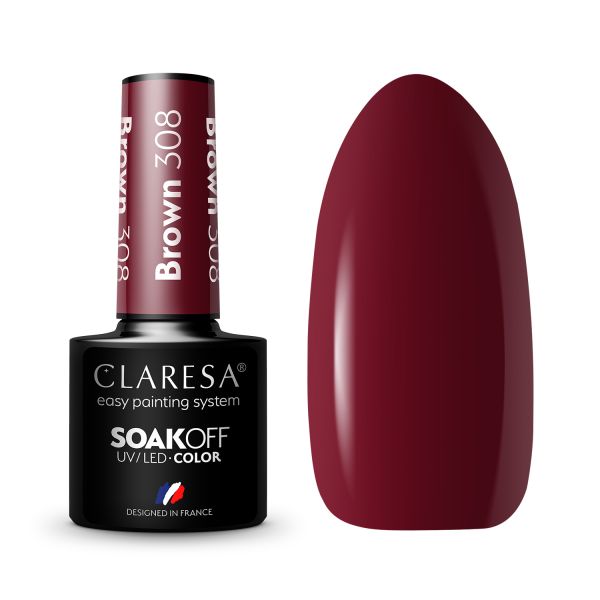 Claresa SoakOff UV/LED Color Brown  Lac Unghii 5 g