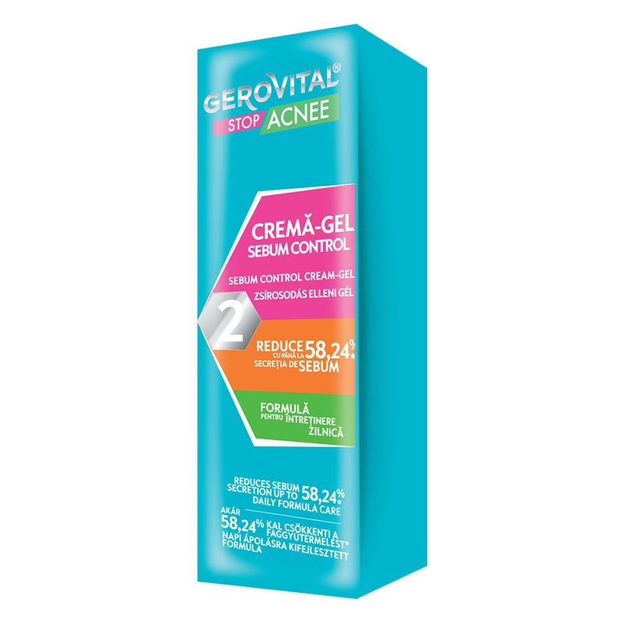 Gerovital Sebum Control Cream Gel  Crema Fata 50 ml