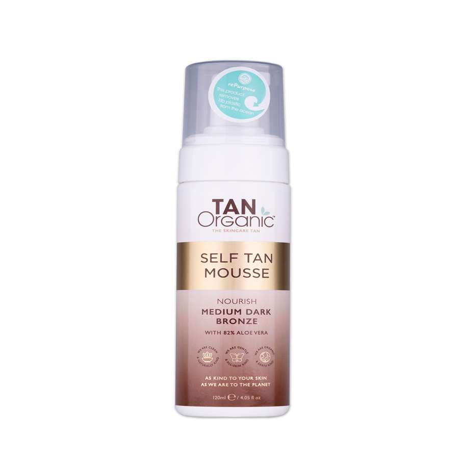 Tan Organic Self Tan Mousse Medium Dark Bronze  Autobronzant 120 ml
