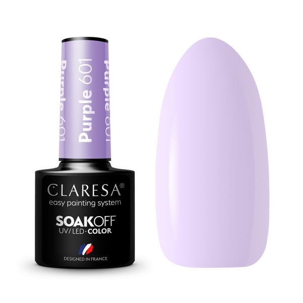 Claresa SoakOff UV/LED Color Purple  Lac Unghii 5 g