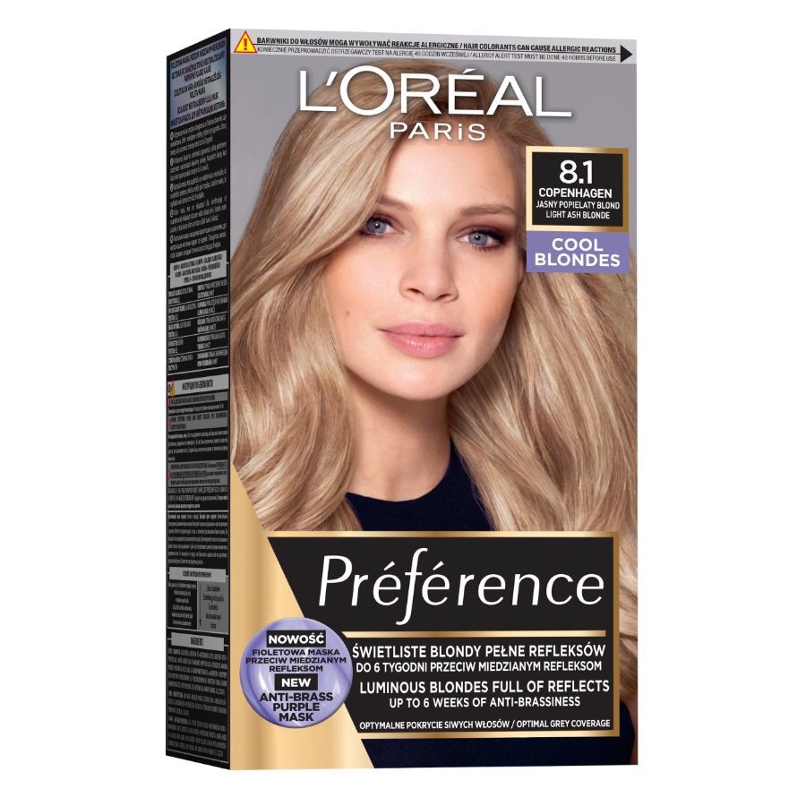 L'Oreal Paris Vopsea De Par Permanenta Cu Amoniac Preference .Copenhagen Vopsea Par 1 Bucată