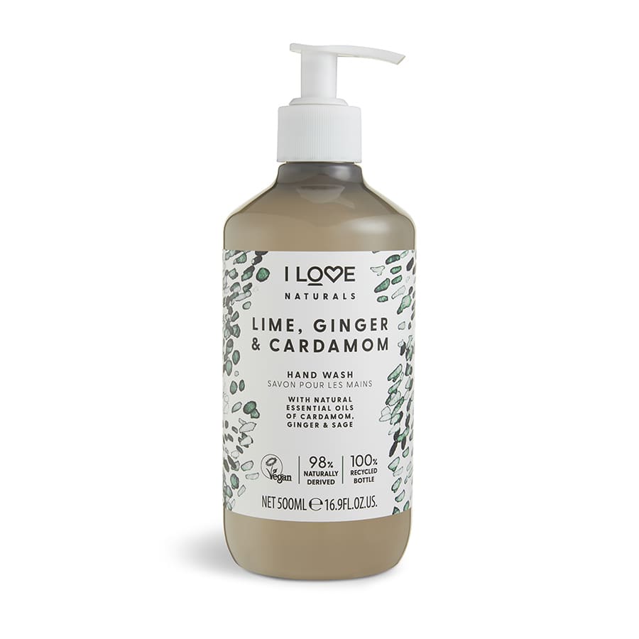 I Love Cosmetics Naturals  Lime, Ginger & Cardamon Hand Wash  Sapun Maini 500 ml