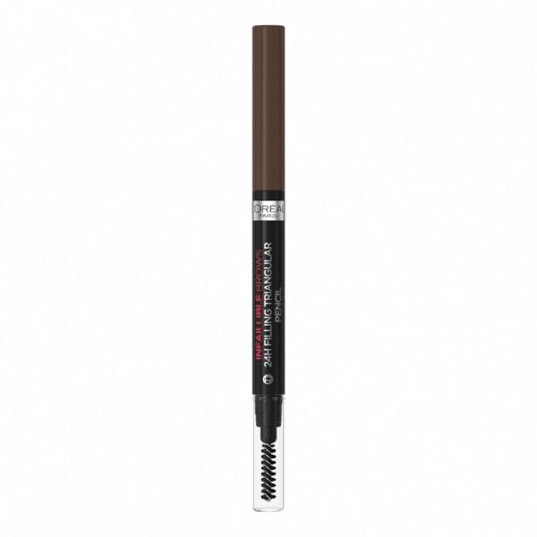 L'Oreal Paris 24H Filling Triangular Pencil Brunette Creion Sprancene 1 ml