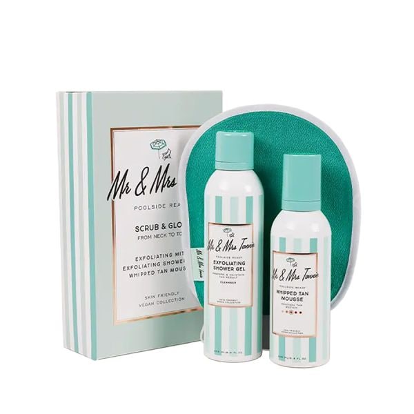 Mr & Mrs Tannie Scrub & Glow Gift Set  Set Ingrijire 1 Bucată