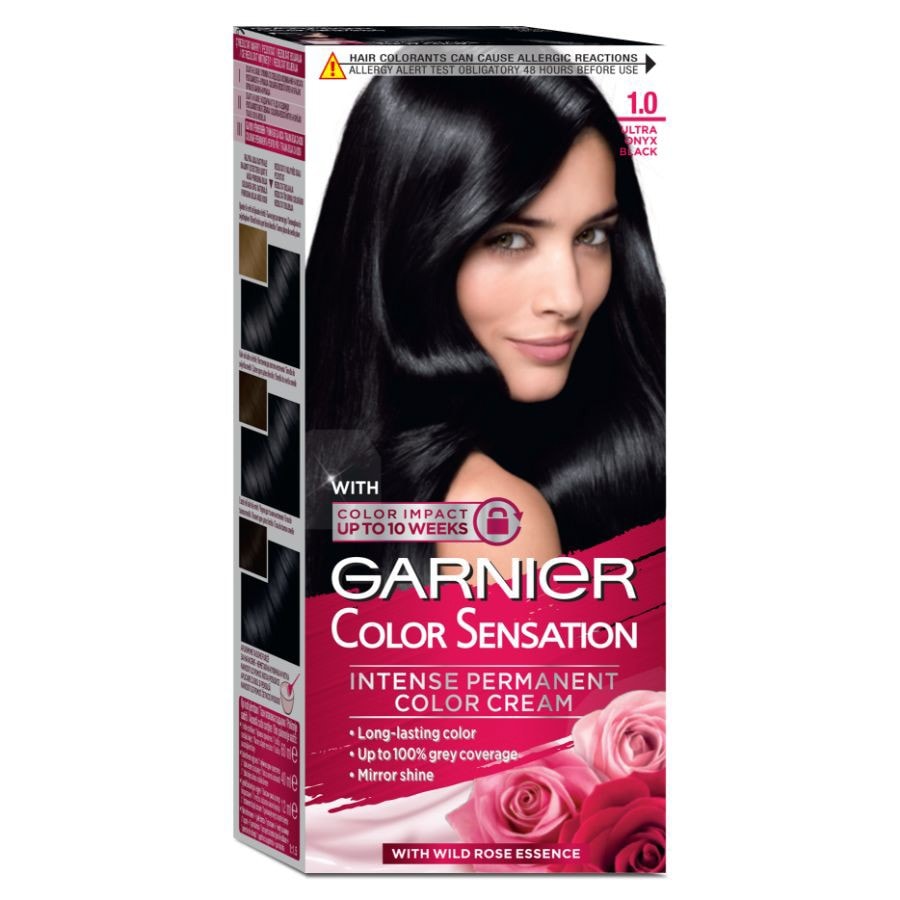 Garnier Color Naturals Vopsea De Par Permanenta .Negru Onyx Vopsea Par 1 Bucată