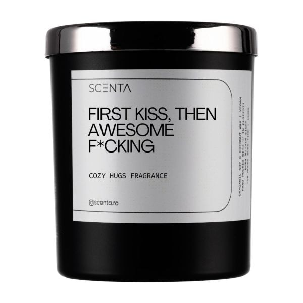 Scenta First Kiss. Then Awesome F*cking  Lumanari 160 ml