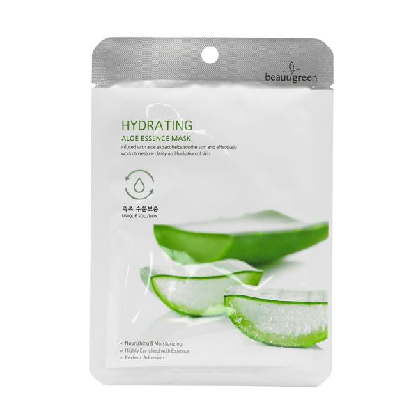 Beauugreen Hydrating Aloe Essence Mask  Masca Fata 23 ml
