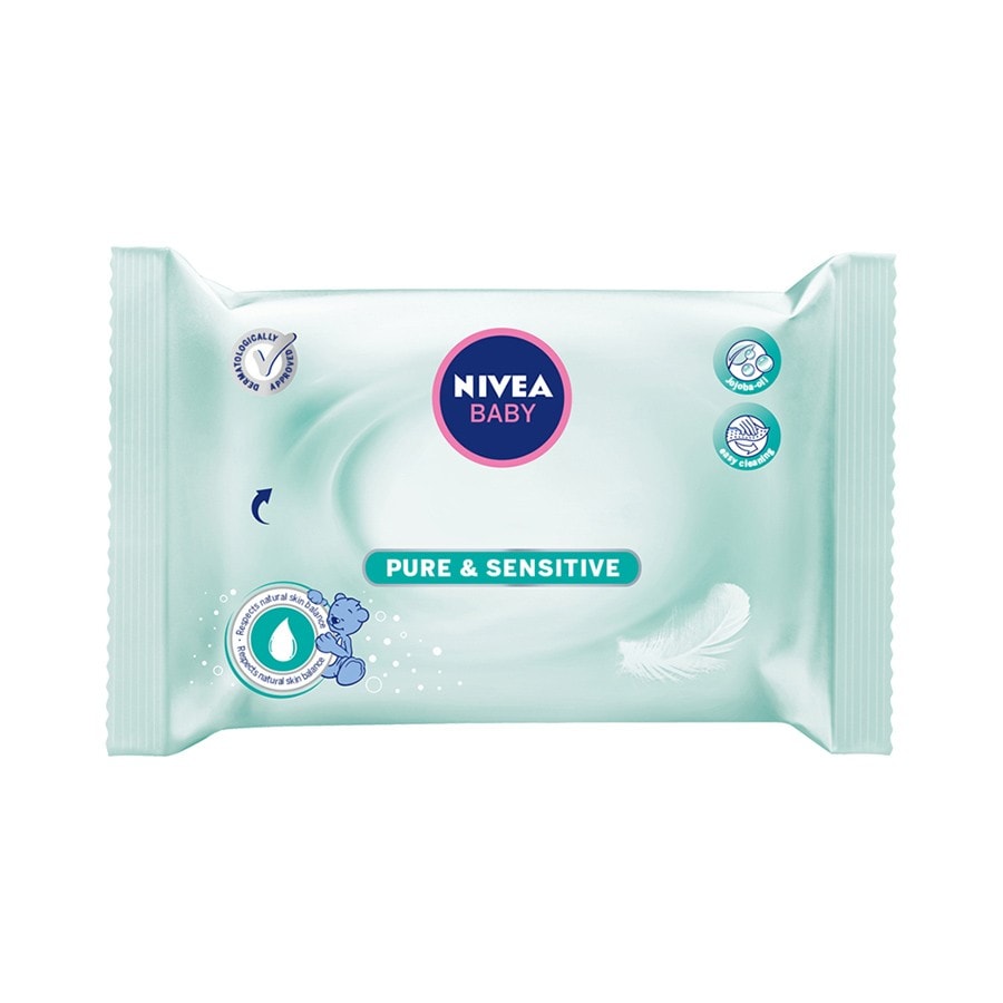 Nivea Baby Servetele Umede Pure & Sensitive  Servetele Umede 63 Bucăți