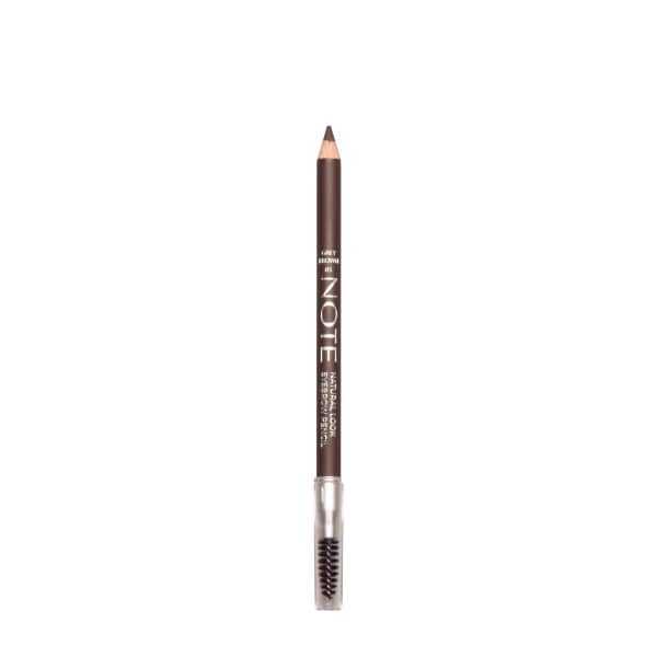 Note Cosmetique Natural Look Eyebrow Pencil Grey Brown Creion Sprancene 1.08 g
