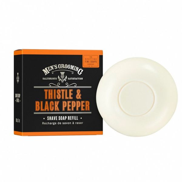 Scottish Fine Soaps Thistle & Black Pepper Shave Soap Refill  Rezerva Sapun 100 g