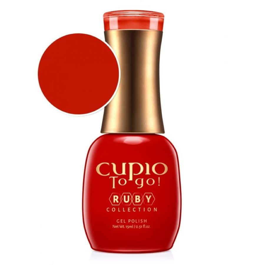 Cupio Oje Semipermanenta Ruby Collection Chili Red Oja Semipermanenta 15 ml