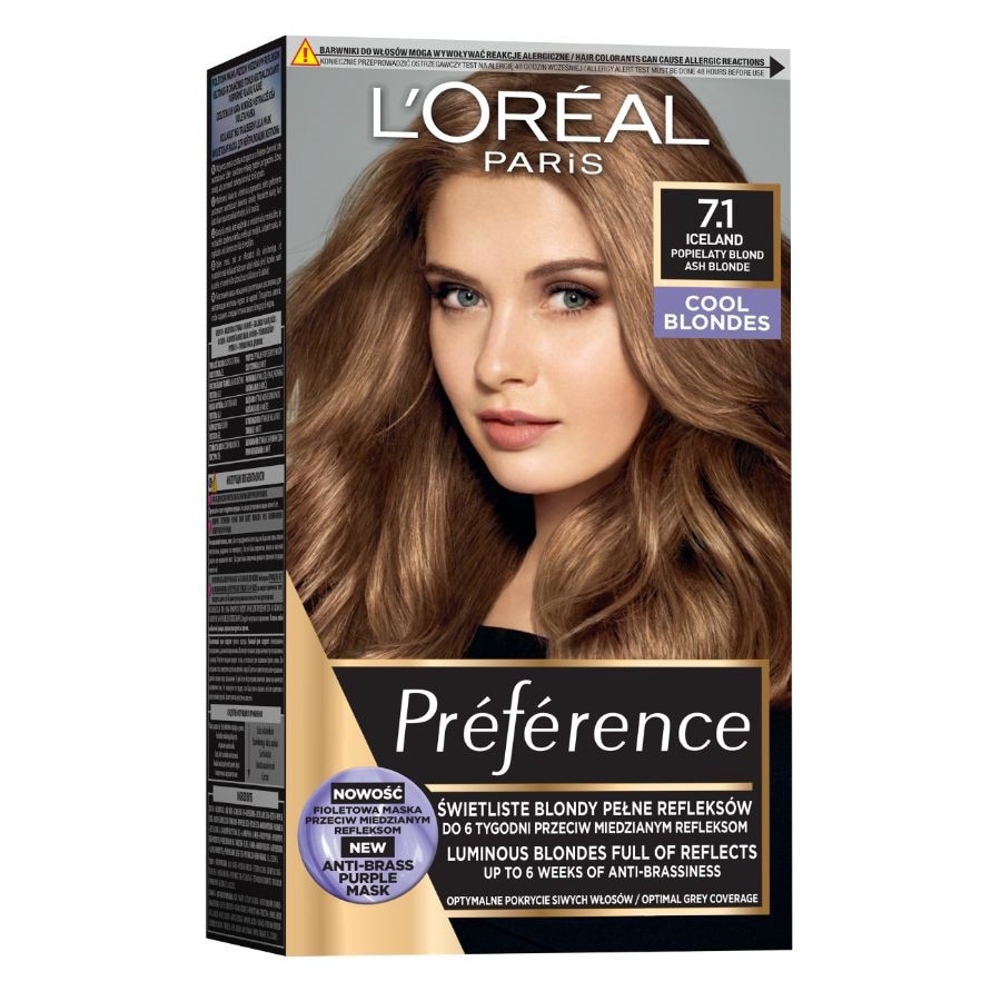 L'Oreal Paris Vopsea De Par Permanenta Cu Amoniac Preference .Iceland Vopsea Par 1 Bucată