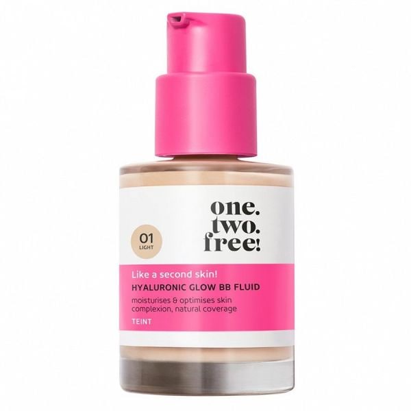one.two.free! Hyaluronic Glow BB Fluid Light Fond Ten 30 ml