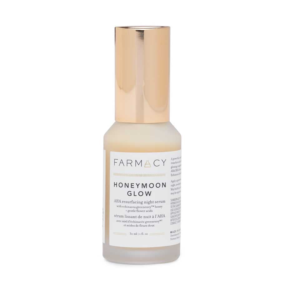 Farmacy Honeymoon Glow Aha Resurfacing Night Serum With Hydrating Honey + Gentle Flower Acids  Ser Fata 30 ml