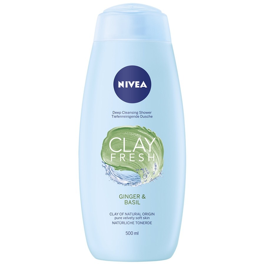 Nivea Gel De Dus Clay Fresh Ghimbir & Busuioc  Gel Dus 500 ml