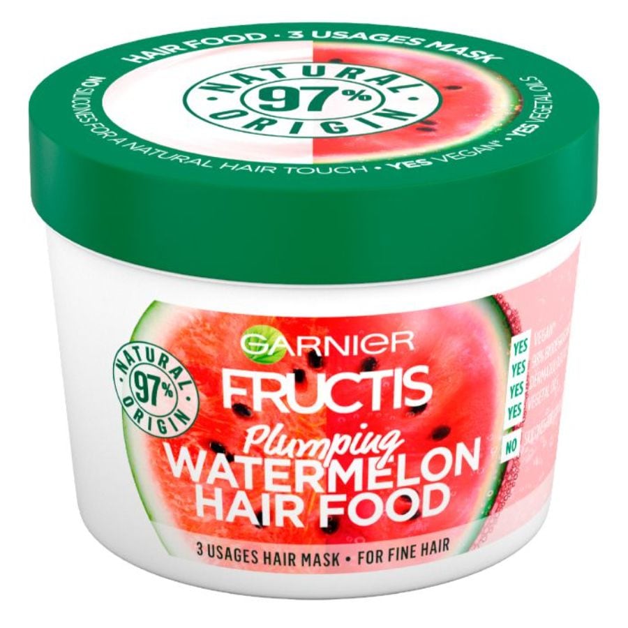 Garnier Fructis Hair Food Masca Revitalizanta Pepene Verde  Masca Par 390 ml