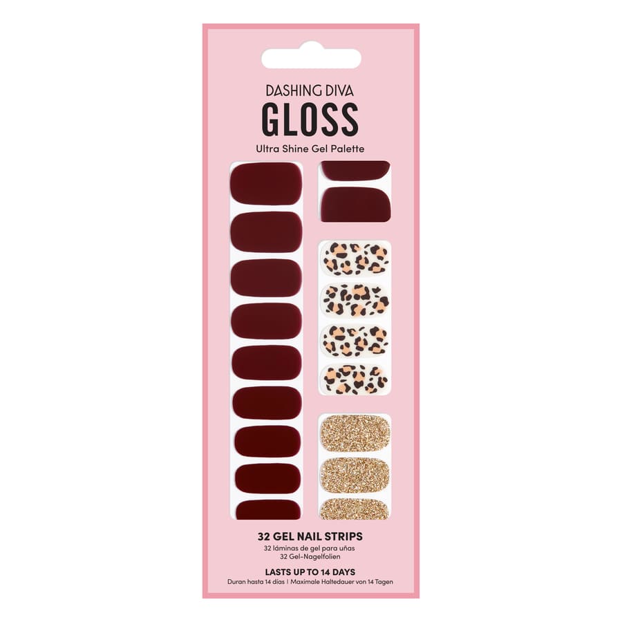 Dashing Diva Gloss Palette Gel Nail Strips Wild Life Lac Unghii 33 g