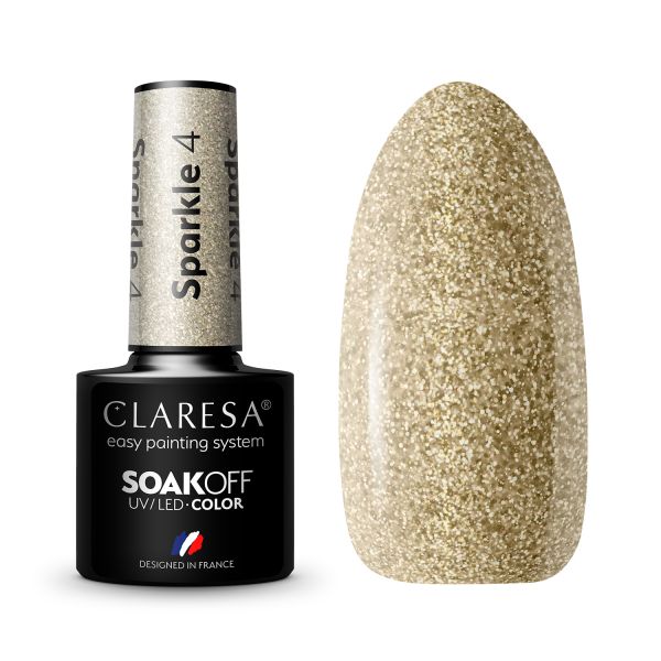 Claresa SoakOff UV/LED Color Sparkle  Lac Unghii 5 g