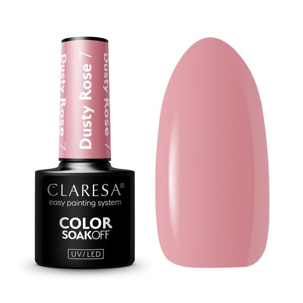 Claresa SoakOff UV/LED Color Dusty Rose  Lac Unghii 5 g