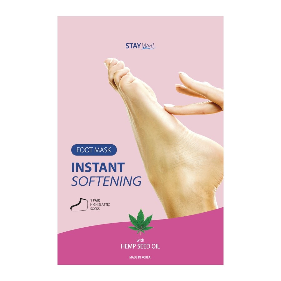 Stay Well Instant Softening Foot Mask Hemp Seed  Masca Picioare 34 g