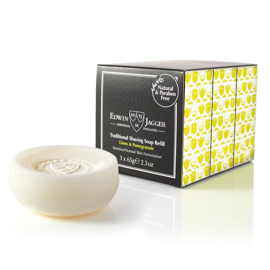 Edwin Jagger Shaving Soap Refill 3 Pack,Limes & Pomegranate  Sapun 195 g