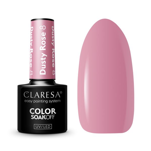 Claresa SoakOff UV/LED Color Dusty Rose  Lac Unghii 5 g