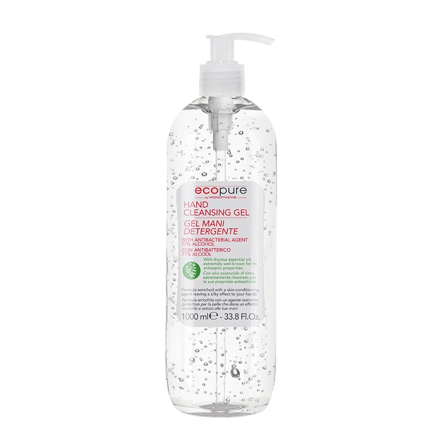 Monotheme Ecopure Hand Cleansing Gel With Antibacterial Agent  Gel Antibacterian 1000 ml