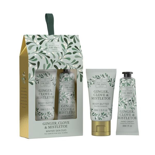 Scottish Fine Soaps Ginger, Clove & Mistletoe Winter Duo  Set Ingrijire 1 Bucată