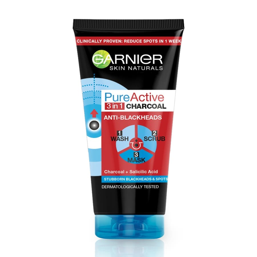 Garnier Gel Curatare 3 In 1 Cu Carbune  Gel Curatare 150 ml