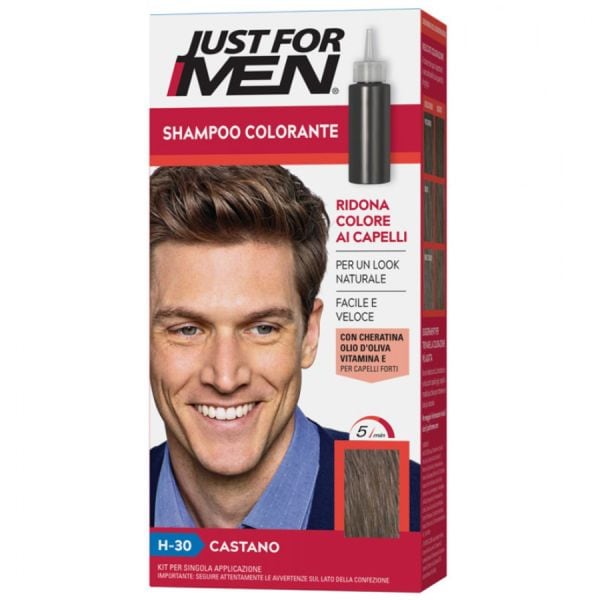 Just for Men Shampoo Colorante Castano H- Sampon 121 ml