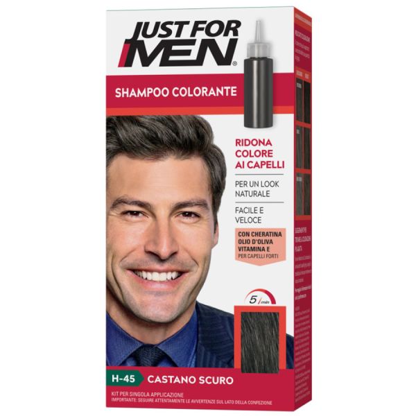 Just for Men Shampoo Colorante Castano Scuro H- Sampon 121 ml