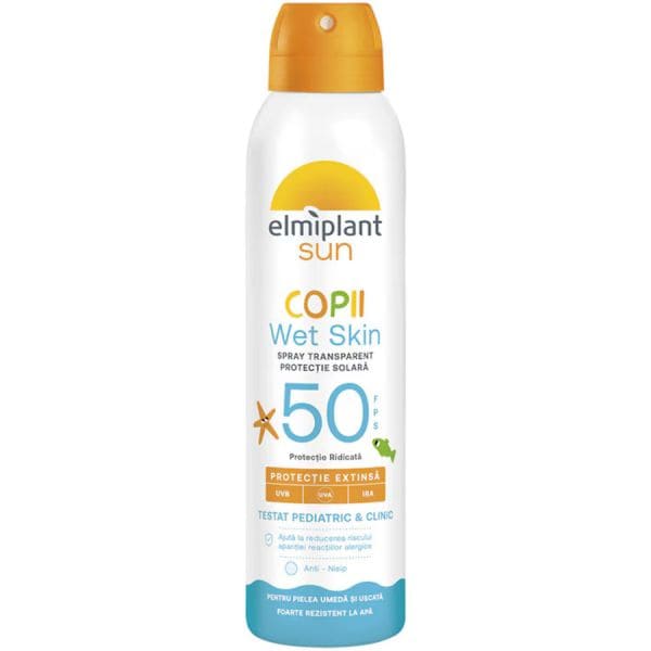 Elmiplant Sun Protection Spray Lotion For Children SPF50 Wetskin  Protectie Solara 150 ml