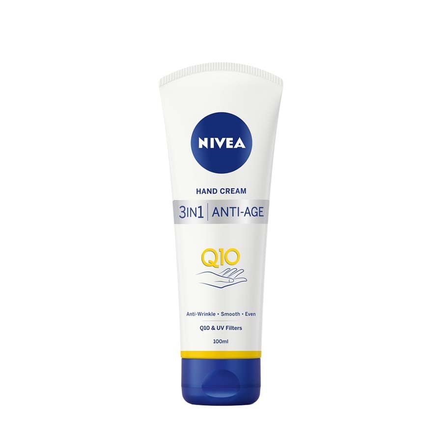 Nivea Crema Antirid Q10 3-In-1 Pentru Ingrijirea Mainilor  Crema Maini 100 ml