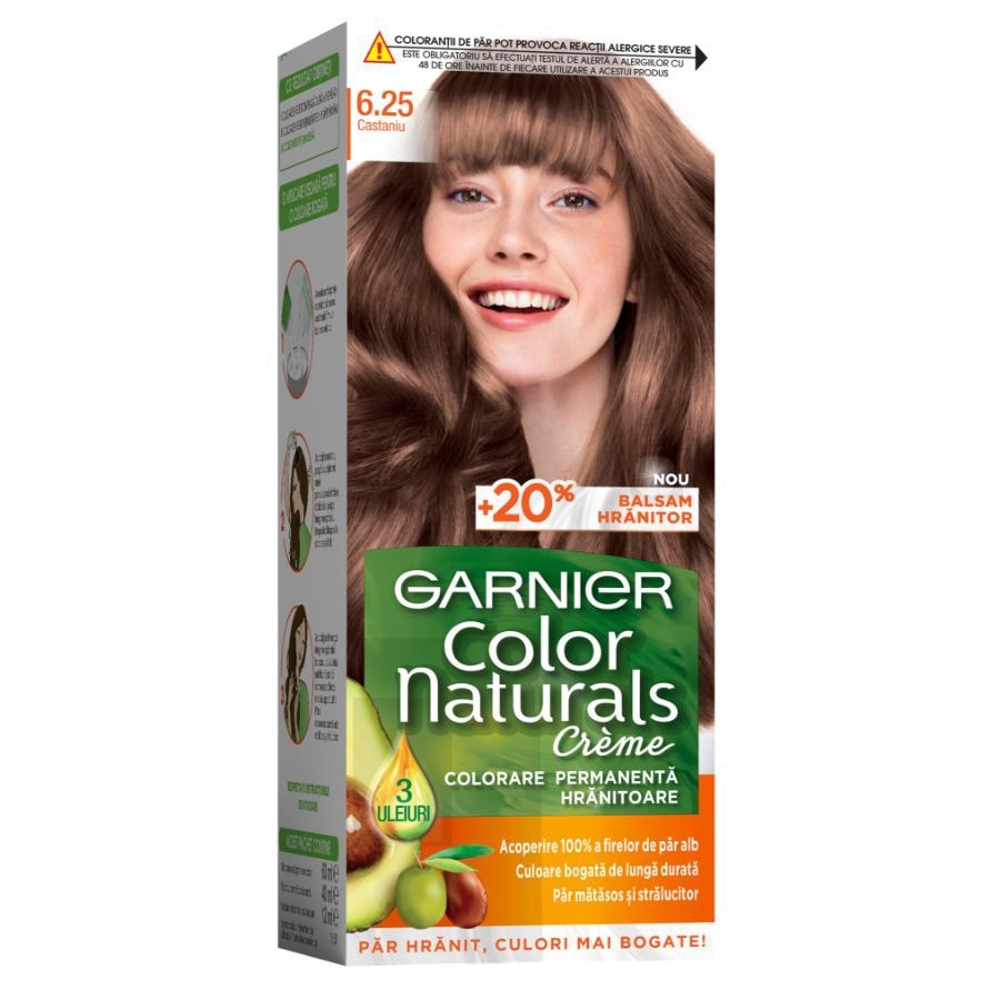 Garnier Color Naturals Vopsea De Par Permanenta .Castaniu Vopsea Par 1 Bucată