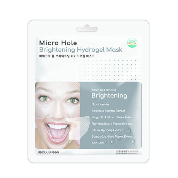 Beauugreen Micro Hole Brightening Hydrogel Mask  Masca Fata 28 g