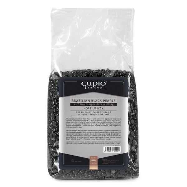 Cupio Brazilian Black Pearls Hot Film Wax  Ceara Depilatoare 1000 g