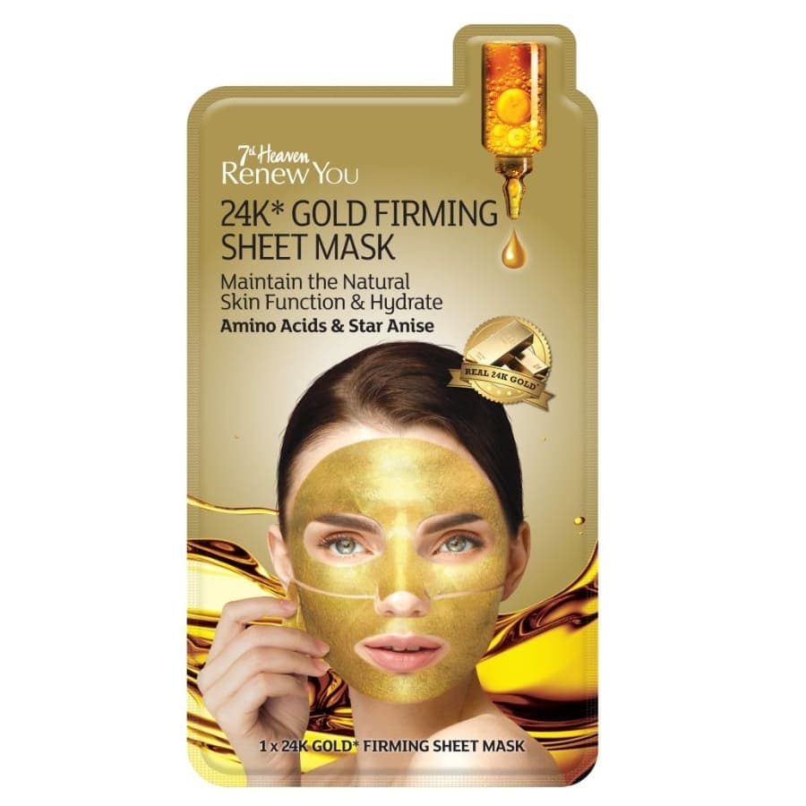 7th Heaven 24 Gold Firming Sheet Mask  Masca 1 Bucată