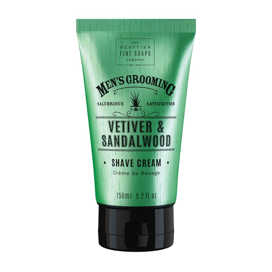 Scottish Fine Soaps Vetiver & Sandalwood Shave Cream  Crema Ras 150 ml