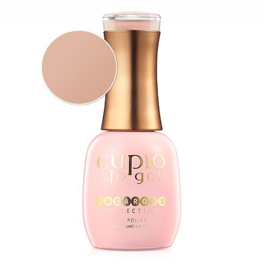 Cupio Oja Semipermanenta Cupio To Go! Macarons Collection Cappuccino Lac Unghii 15 ml